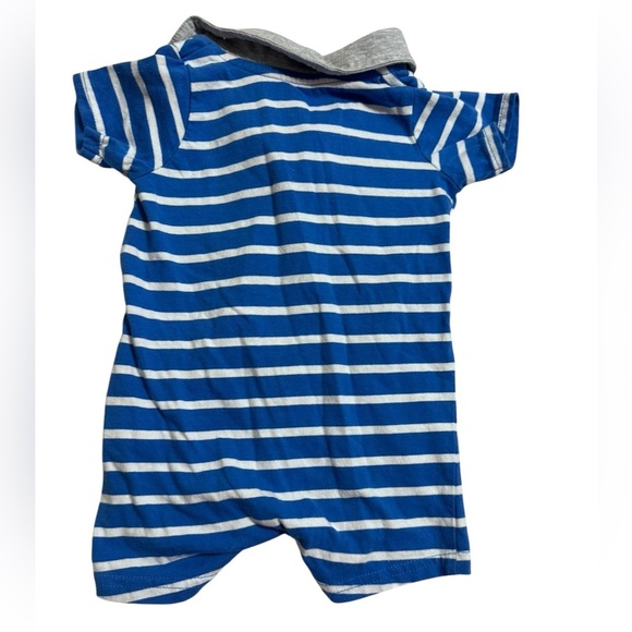 baby boy vitamins baby puppy playing soccer Romper k121 - Picture 2 of 4